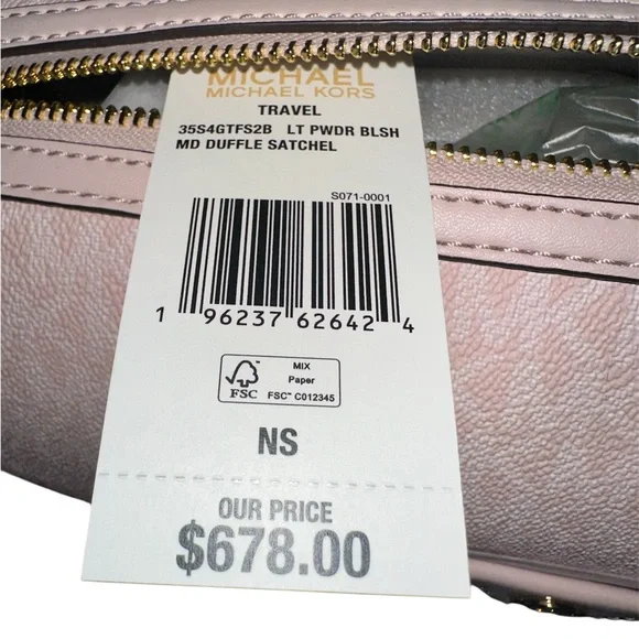 MICHAEL Michael Kors Pink Satchel - Picture 3 of 4
